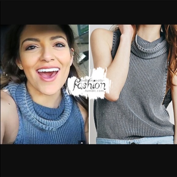 Free People Sleeveless Rollneck Sweater Tank - Picture 3 of 8